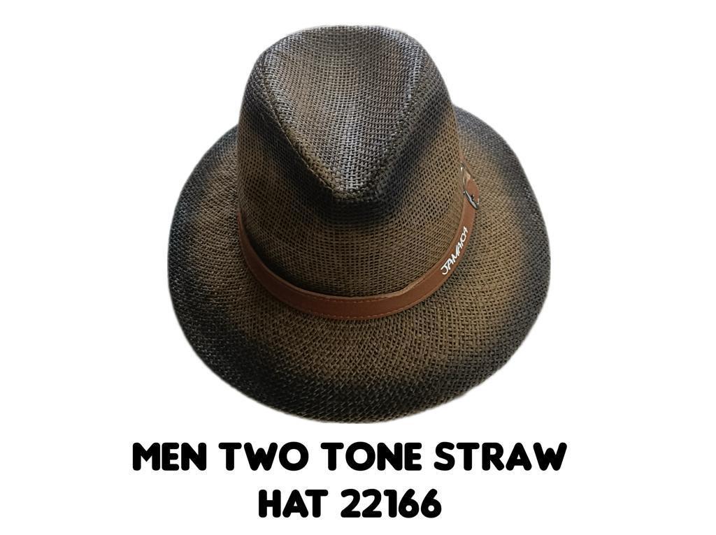 Treasure Yaad Men two tone straw hat